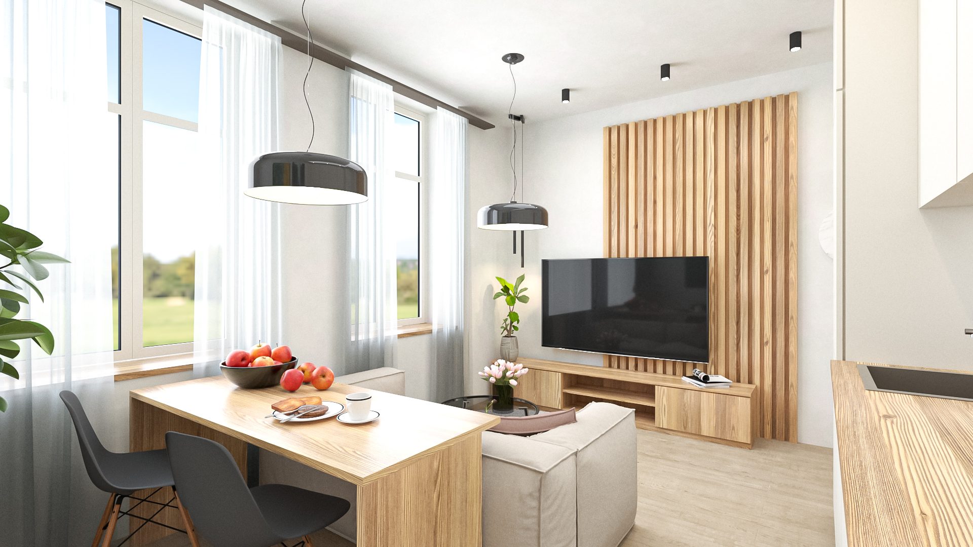 Interiér apartmánu 2+kk